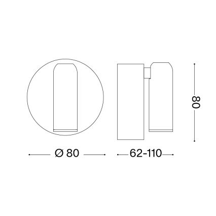 Ideal Lux - LED stmievateľné nabíjacie dotykové nástenné bodové svietidlo BEAN LED/3W/5V CRI 95 biela