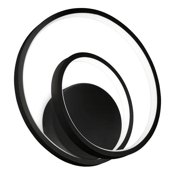 Ideal Lux - LED Stmievateľné nástenné svietidlo OZ LED/28W/230V CRI 90 čierna