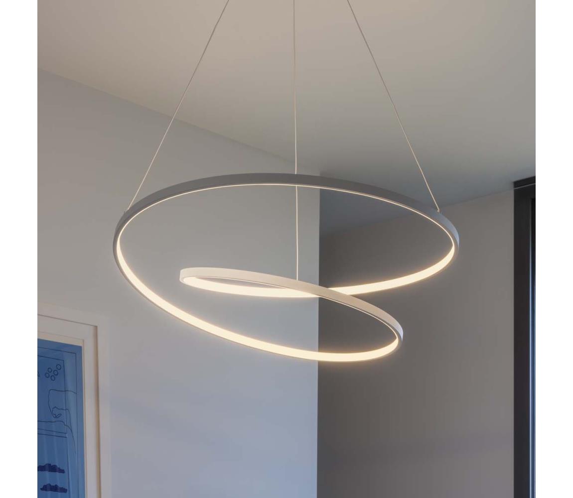 Ideal Lux - LED stmievateľný luster na lankách OZ LED/55W/230V, priemer 80 cm, CRI 90, biela 304571