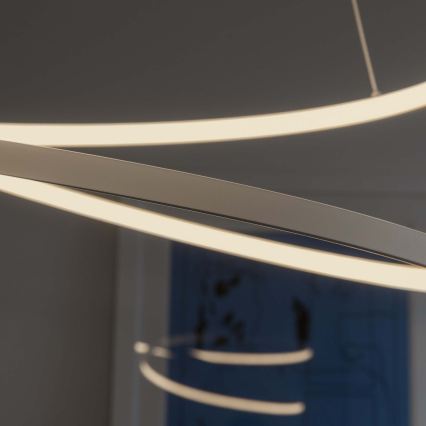 Ideal Lux - LED stmievateľný luster na lankách OZ LED/55W/230V, priemer 80 cm, CRI 90, biela
