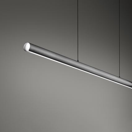 Ideal Lux - stmievateľný LED luster na lankách DORICA LED/35W/230V CRI 90 140 cm sivý