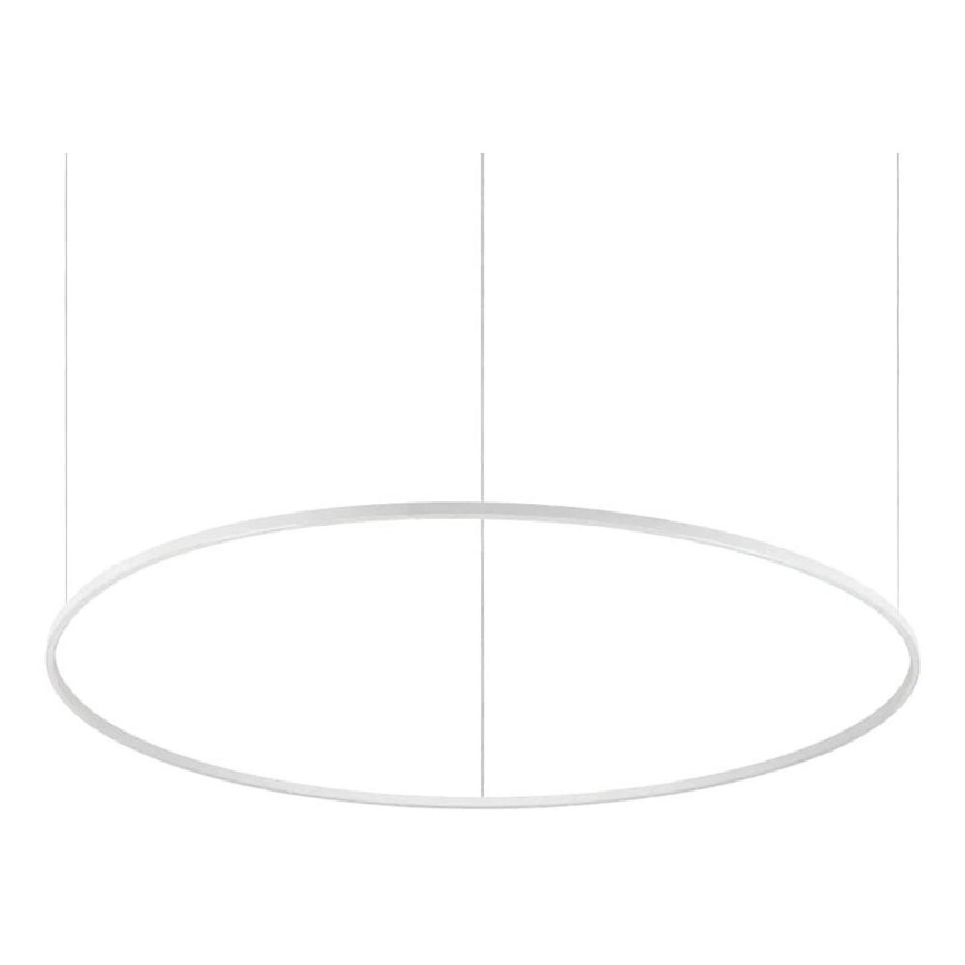 Ideal Lux - LED Stmievateľný luster na lanku ORACLE SLIM LED/76W/230V 3000K pr. 150 cm biela