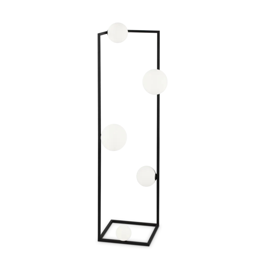 Ideal Lux - LED Stojacia lampa ANGOLO 5xG9/3W/230V čierna