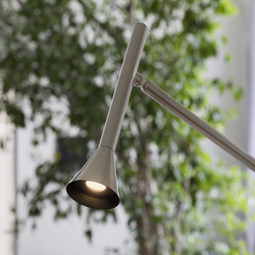 Ideal Lux - LED stojacia lampa DIESIS, 4,5 W/230 V, CRI 95, matný chróm