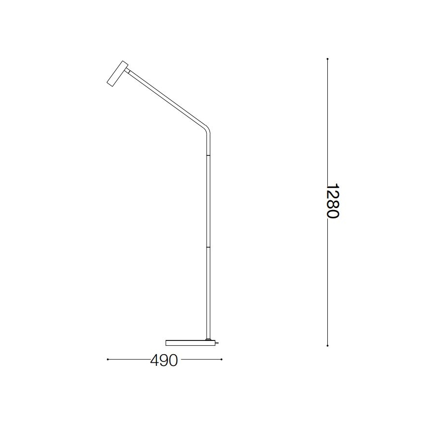 Ideal Lux - LED Stojacia lampa EASY LED/3,5W/230V CRI 90 biela