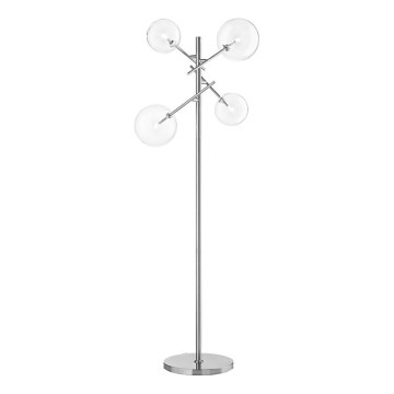 Ideal Lux - LED Stojacia lampa EQUINOXE 4xG4/2W/230V lesklý chróm/číra