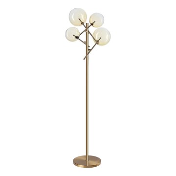 Ideal Lux - LED Stojacia lampa EQUINOXE 4xG4/2W/230V mosadz/dymová
