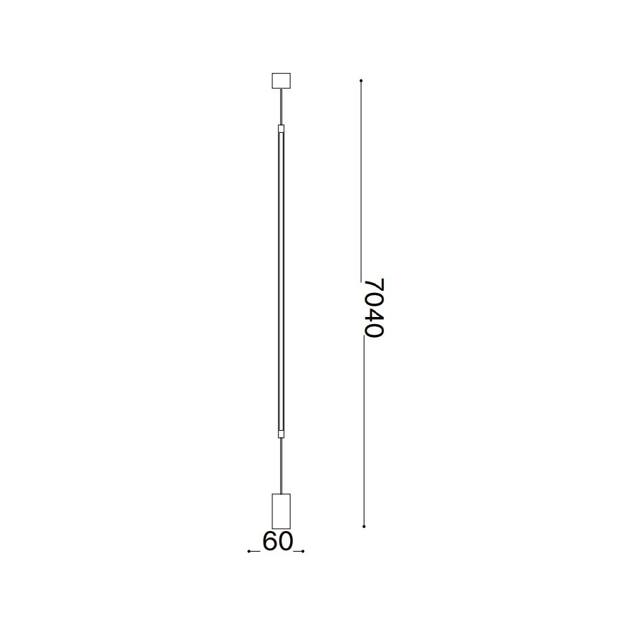Ideal Lux - LED Stojacia lampa FILO LED/14W/230V 3000K CRI 90 čierna