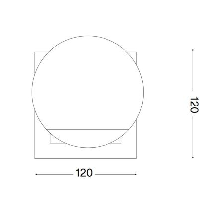 Ideal Lux - LED Stolná lampa ANGOLO 1xG9/3W/230V mosadz