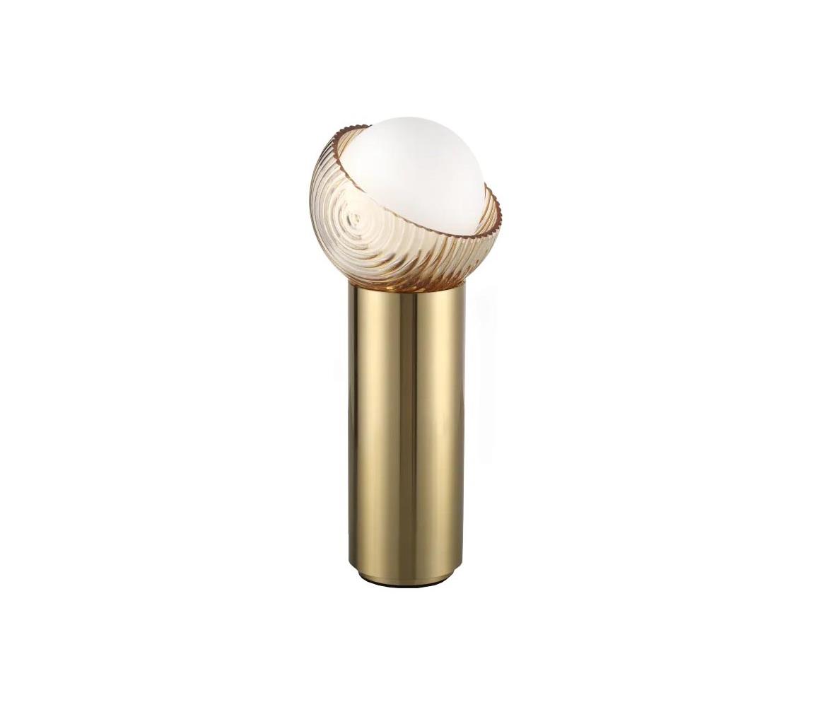 Ideal Lux - LED stolná lampa BLOOM 1xG9/3W/230V zlatá/dymová béžová 366524