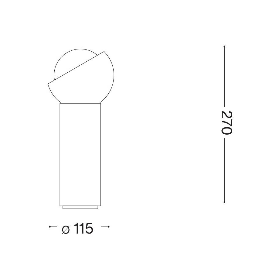 Ideal Lux - LED stolná lampa BLOOM 1xG9/3W/230V zlatá/dymová béžová