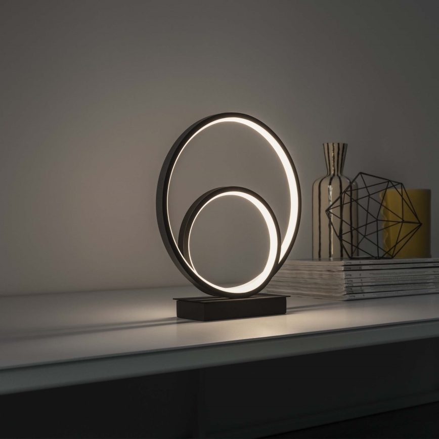 Ideal Lux - LED Stolná lampa OZ LED/22W/230V CRI 90 čierna