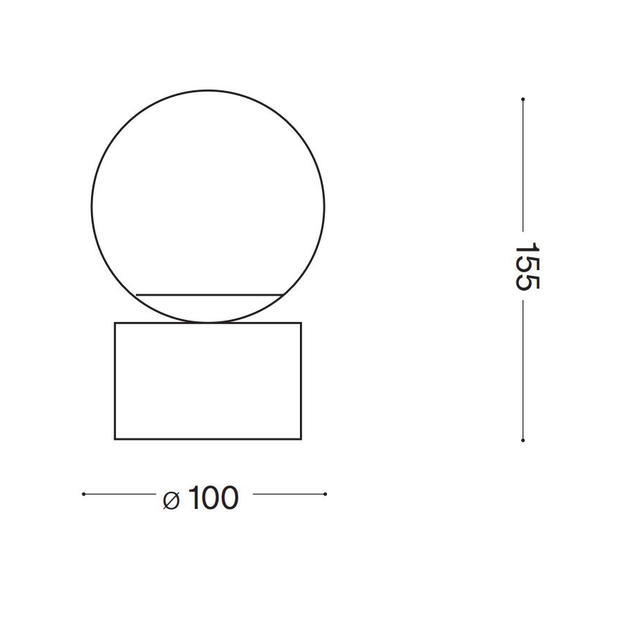 Ideal Lux - LED Stolná lampa PERLAGE 1xG9/3W/230V zlatá/biela