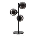 Ideal Lux - LED stolná lampa PERLAGE 3xG9/3W/230V čierna/dymová čierna