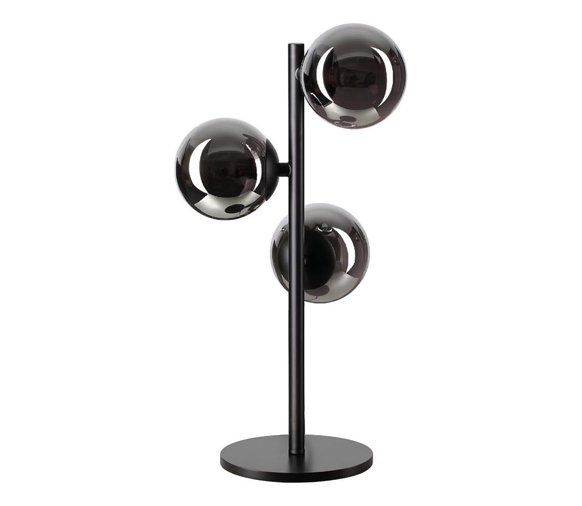 Ideal Lux - LED stolná lampa PERLAGE 3xG9/3W/230V čierna/dymová čierna 292465