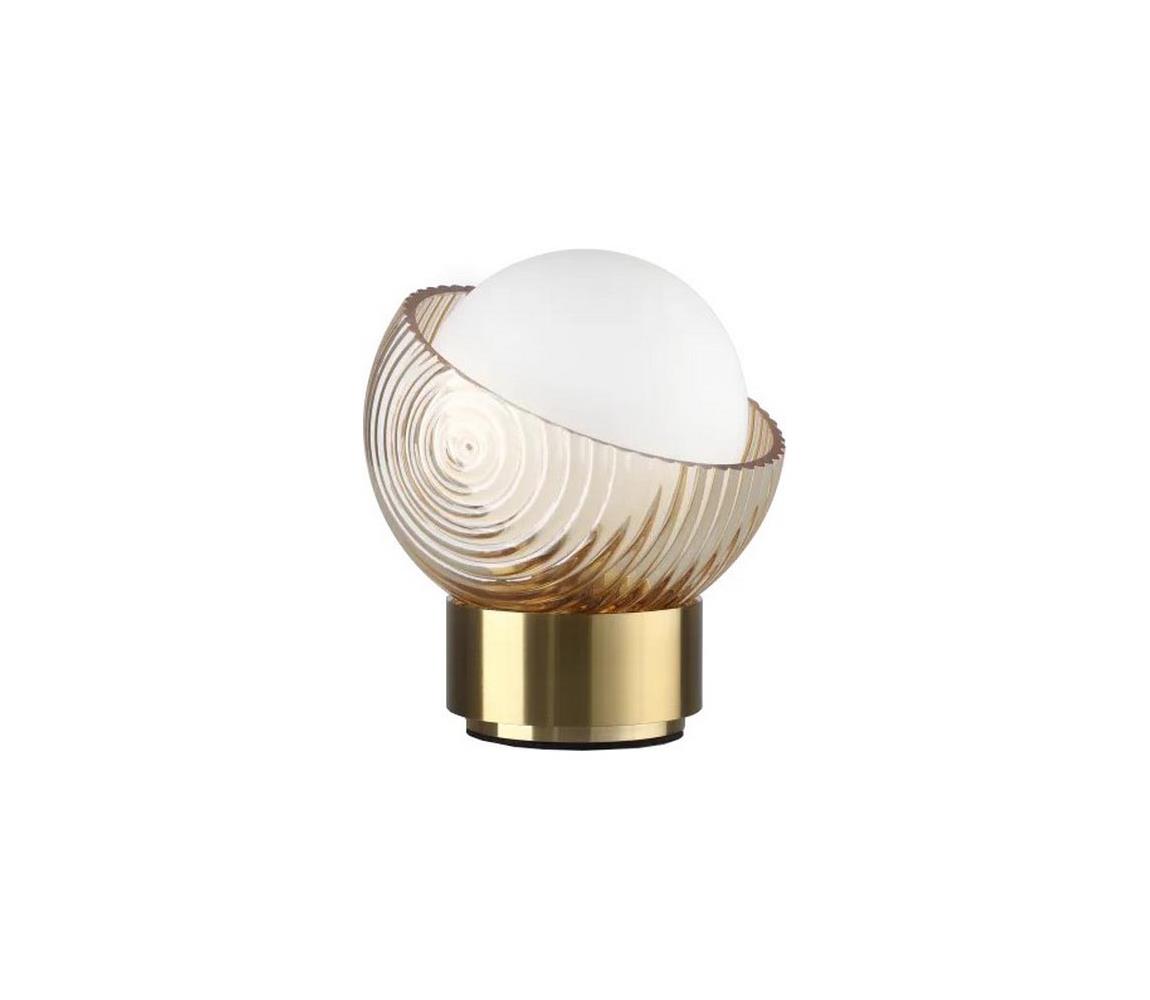 Ideal Lux - LED stolová lampa BLOOM 1xG9/3W/230V zlatá/dymová béžová 366500