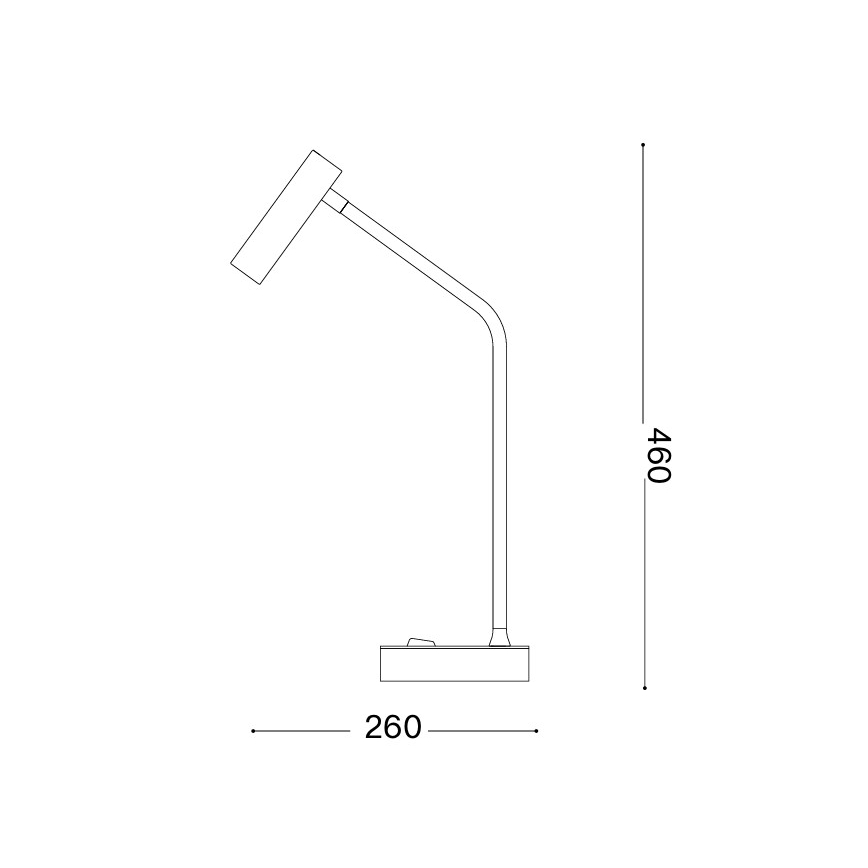 Ideal Lux - LED stolová lampa EASY LED/3,5W/230V CRI 90 biela