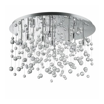 Ideal Lux - LED Stropné svietidlo 12xG9/3W/230V pr. 63 cm lesklý chróm