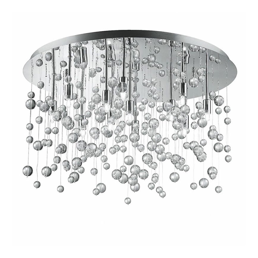 Ideal Lux - LED Stropné svietidlo 12xG9/3W/230V pr. 63 cm lesklý chróm