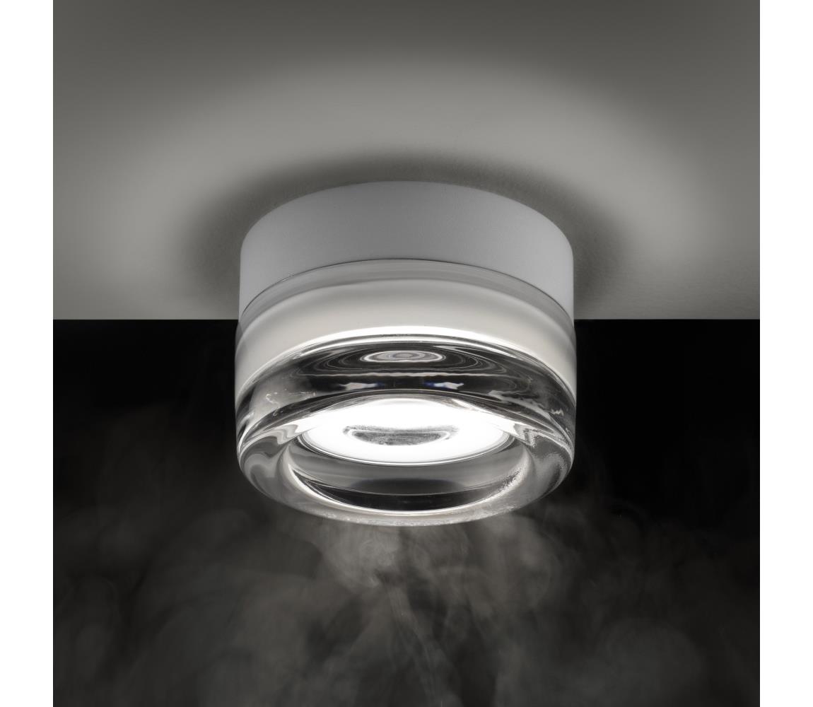 Ideal Lux - LED stropné svietidlo do kúpeľne LOLLY 1xGX53/9W/230V IP44 biela/číra 354651