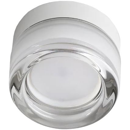 Ideal Lux - LED Kúpeľňové stropné svietidlo LOLLY 1xGX53/9W/230V pr. 10,5 cm IP44 biela/číra