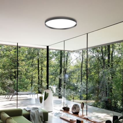 Ideal Lux - LED Stropné svietidlo FLY LED/53W/230V 2700K pr. 60 cm CRI 90 IP40 čierna