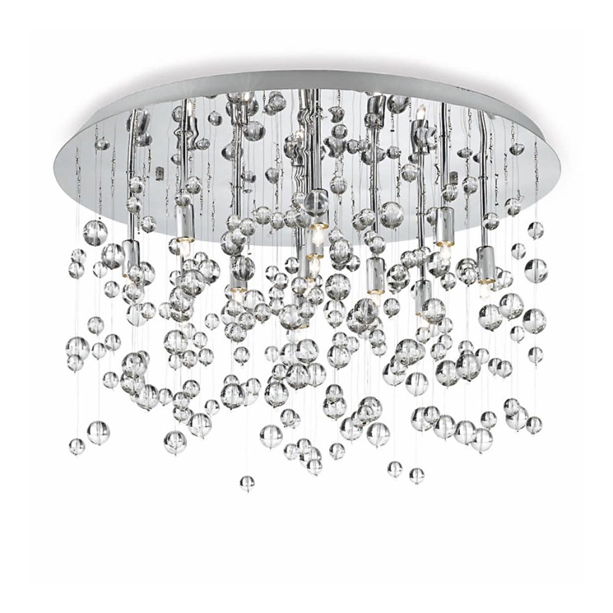 Ideal Lux - LED Stropné svietidlo NEVE 8xG9/3W/230V pr. 40,5 cm lesklý chróm
