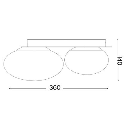 Ideal Lux - LED Stropné svietidlo NINFEA 2xGX53/9W/230V biela