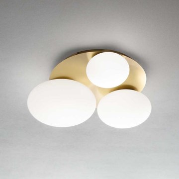Ideal Lux - LED Stropné svietidlo NINFEA 3xGX53/9W/230V zlatá