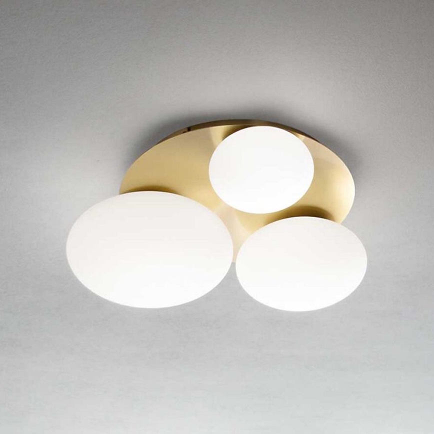 Ideal Lux - LED Stropné svietidlo NINFEA 3xGX53/9W/230V zlatá