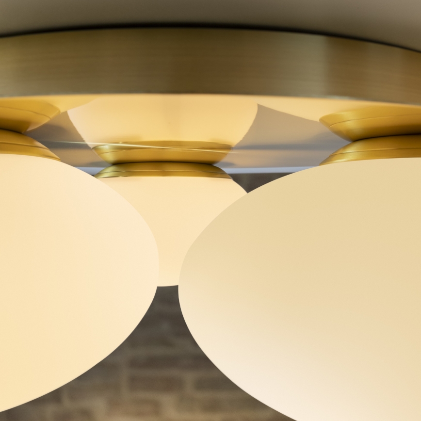 Ideal Lux - LED Stropné svietidlo NINFEA 3xGX53/9W/230V zlatá