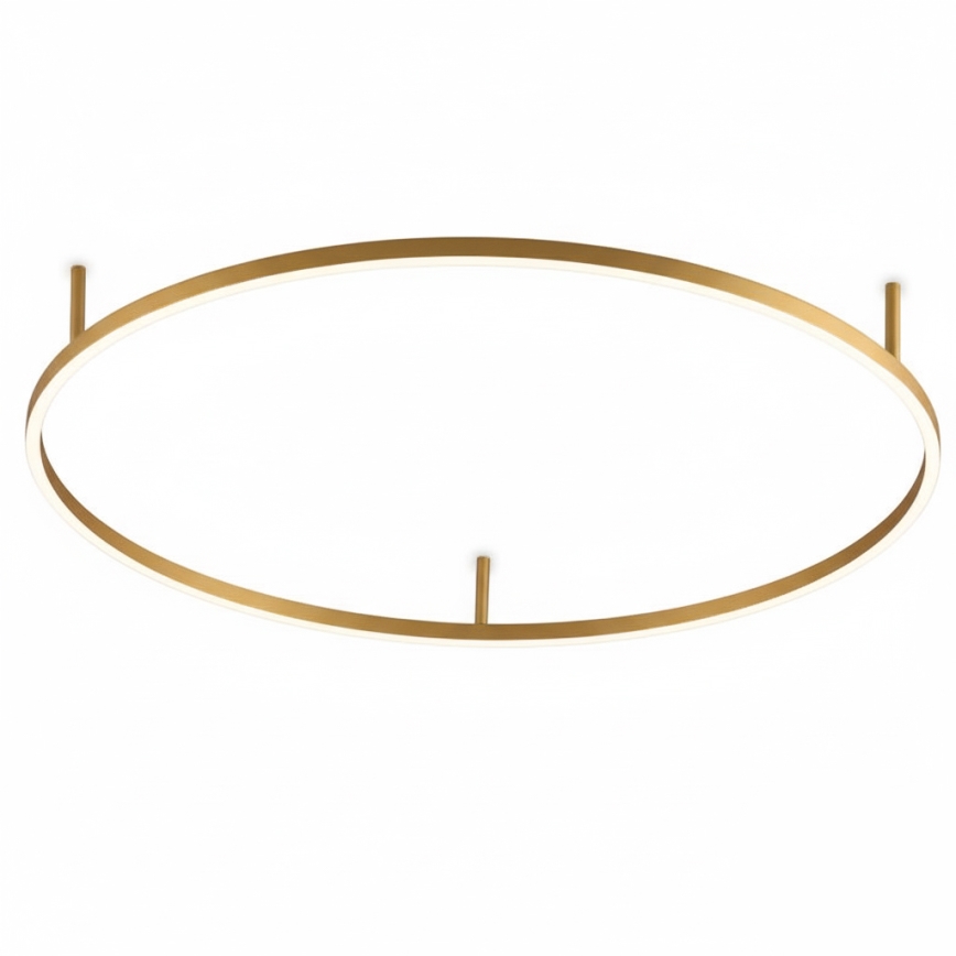 Ideal Lux - LED stropné svietidlo ORACLE SLIM LED/37W/230V 3000K CRI 90 pr. 70 cm zlaté