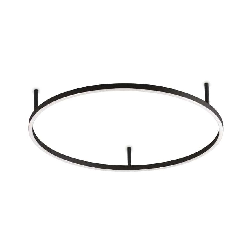 Ideal Lux - LED Stropné svietidlo ORACLE SLIM LED/38W/230V 3000K pr. 70 cm čierna