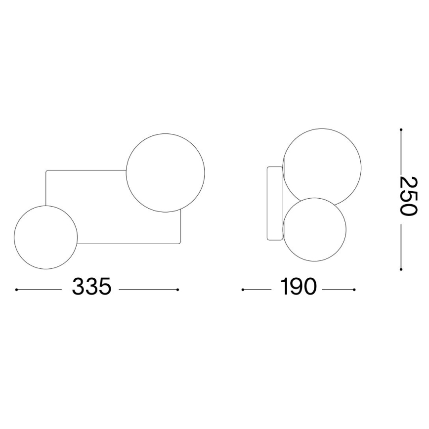Ideal Lux - LED Stropné svietidlo PENTA 2xG9/3W/230V zlatá