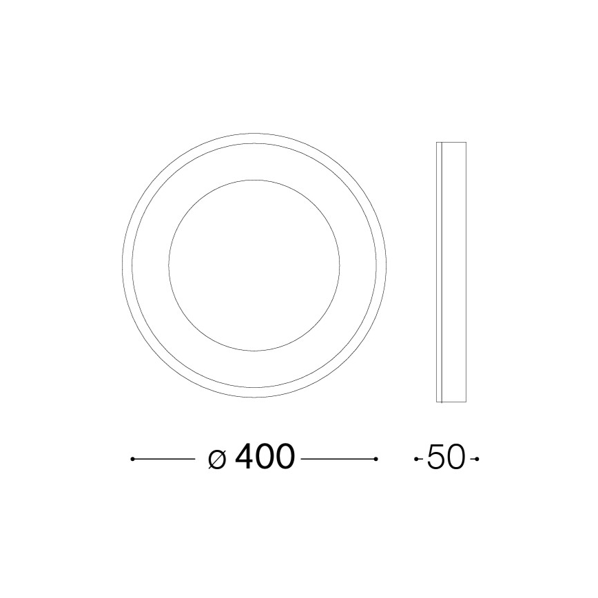 Ideal Lux - LED stropné svietidlo PLANET LED/20W/230V CRI 90 pr. 40 cm biela