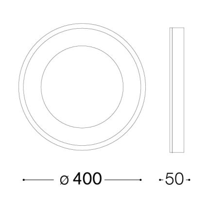 Ideal Lux - LED Stropné svietidlo PLANET LED/20W/230V CRI 90 pr. 40 cm čierna