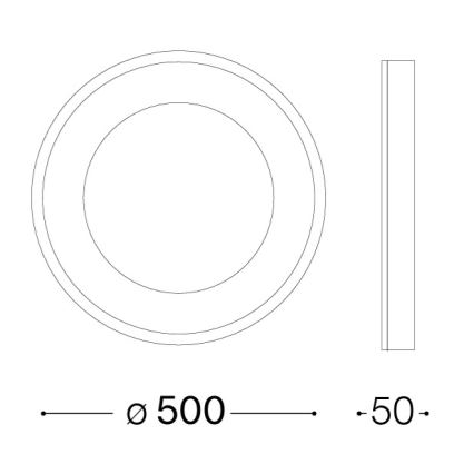 Ideal Lux - LED stropné svietidlo PLANET LED/25W/230V CRI 90 pr. 50 cm biela
