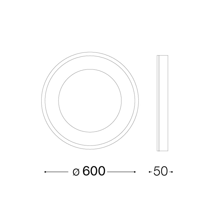Ideal Lux - LED stropné svietidlo PLANET LED/29W/230V CRI 90 pr. 60 cm mosadz