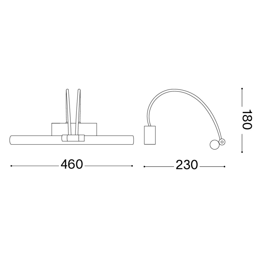 Ideal Lux - LED svietidlo na zrkadlo MIRROR LED/4,6W/230V lesklý chróm