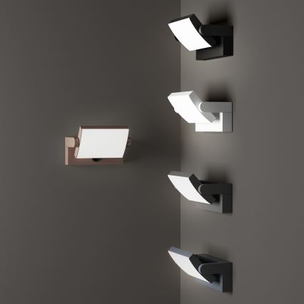 Ideal Lux - LED Vonkajšie nástenné svietidlo so senzorom SWIPE LED/21W/230V CRI 90 IP54 hnedá