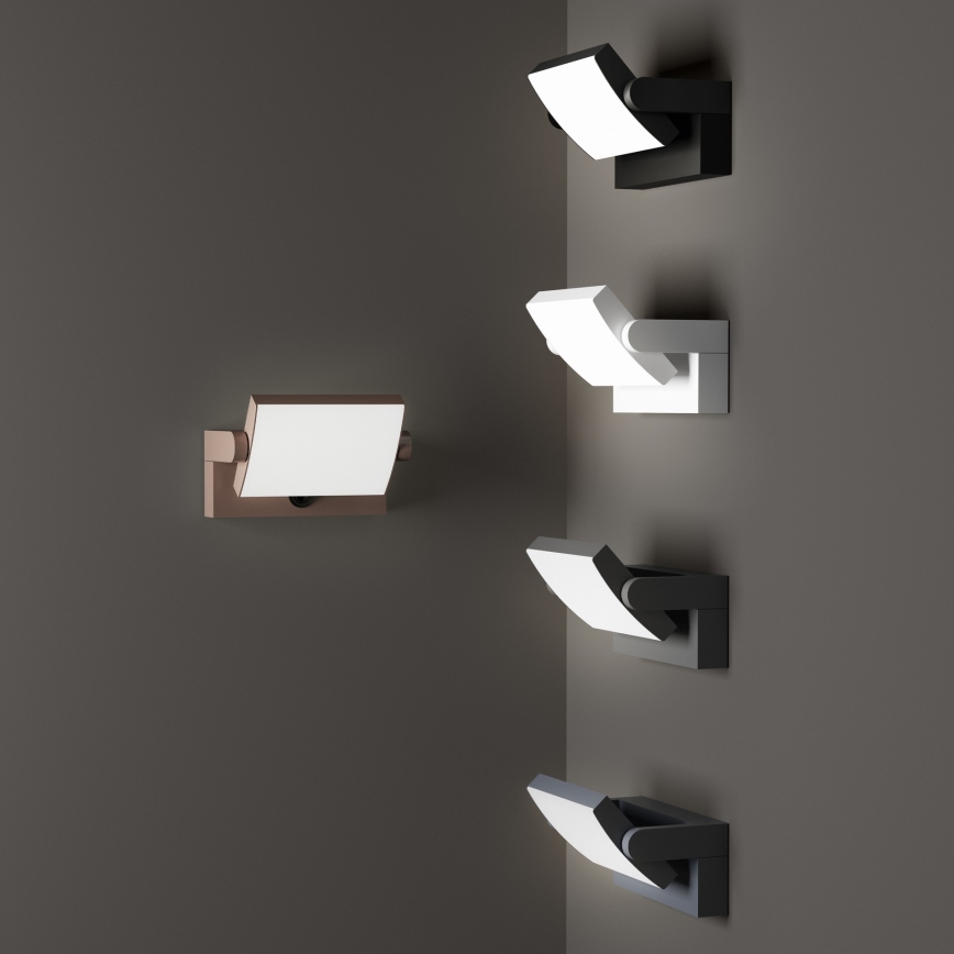 Ideal Lux - LED Vonkajšie nástenné svietidlo so senzorom SWIPE LED/21W/230V CRI 90 IP54 hnedá