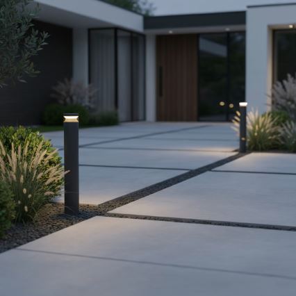 Ideal Lux - LED Vonkajšia lampa BOEING LED/14W/230V 100 cm CRI 90 IP65 čierna