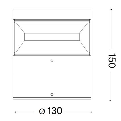 Ideal Lux - LED Vonkajšia lampa BOEING LED/14W/230V 15 cm CRI 90 IP65 antracit