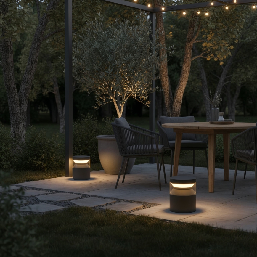 Ideal Lux - LED Vonkajšia lampa BOEING LED/14W/230V 15 cm CRI 90 IP65 čierna