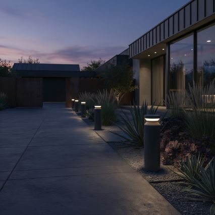 Ideal Lux - LED Vonkajšia lampa BOEING LED/14W/230V 40 cm CRI 90 IP65 čierna