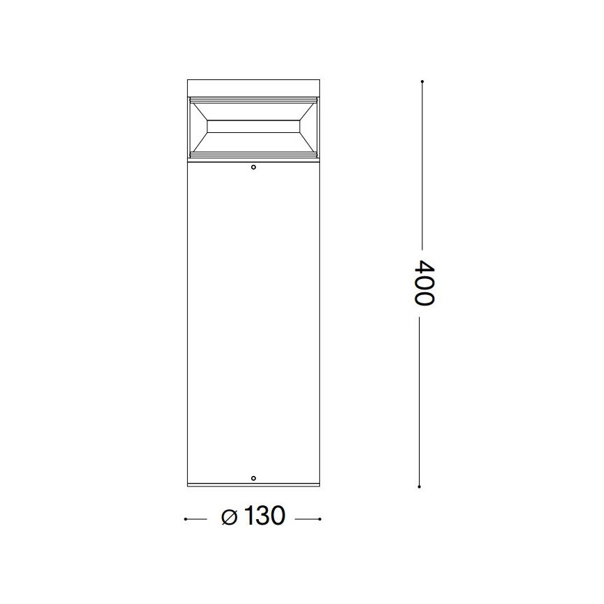 Ideal Lux - LED Vonkajšia lampa BOEING LED/14W/230V 40 cm CRI 90 IP65 hnedá