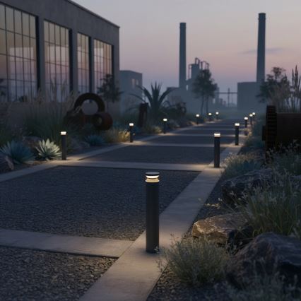 Ideal Lux - LED Vonkajšia lampa BOEING LED/14W/230V pr. 70 cm CRI 90 IP65 čierna