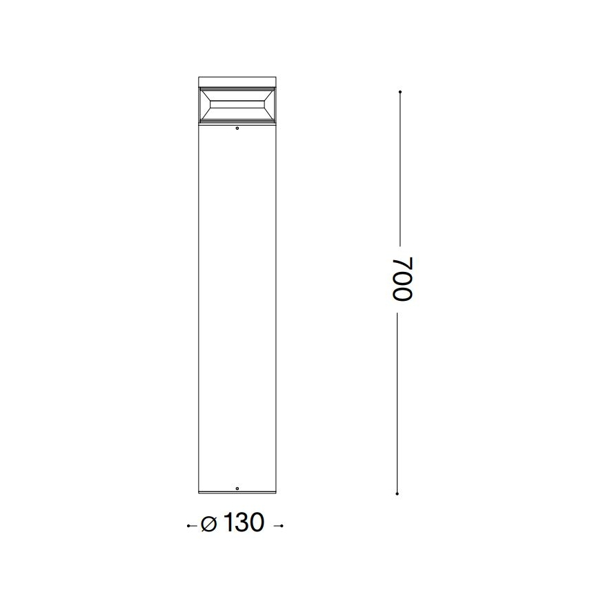 Ideal Lux - LED Vonkajšia lampa BOEING LED/14W/230V pr. 70 cm CRI 90 IP65 čierna