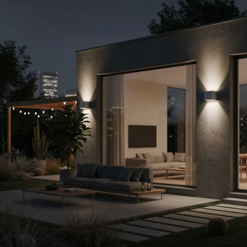 Ideal Lux - LED Vonkajšie nástenné svietidlo ATOM LED/12W/230V CRI 90 IP54 biela