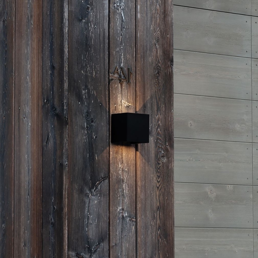 Ideal Lux - LED Vonkajšie nástenné svietidlo ATOM LED/12W/230V CRI 90 IP54 čierna